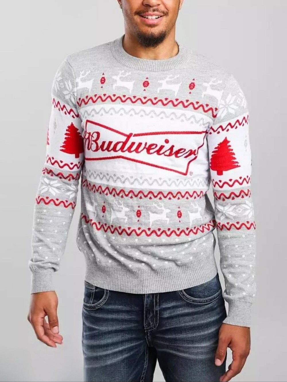 Budweiser Men's Ugly Holiday Sweater